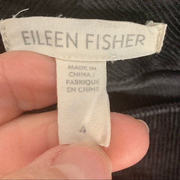 EILEEN FISHER Skinny Jeans Pants Corduroy Cotton Stretch Grey Size 4 - Picture 3 of 8